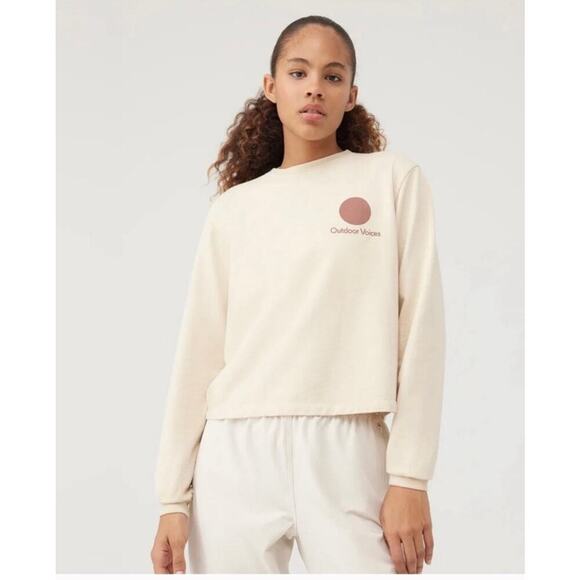 Outdoor Voices graphic logo pullover sweatshirt - Picture 2 of 8